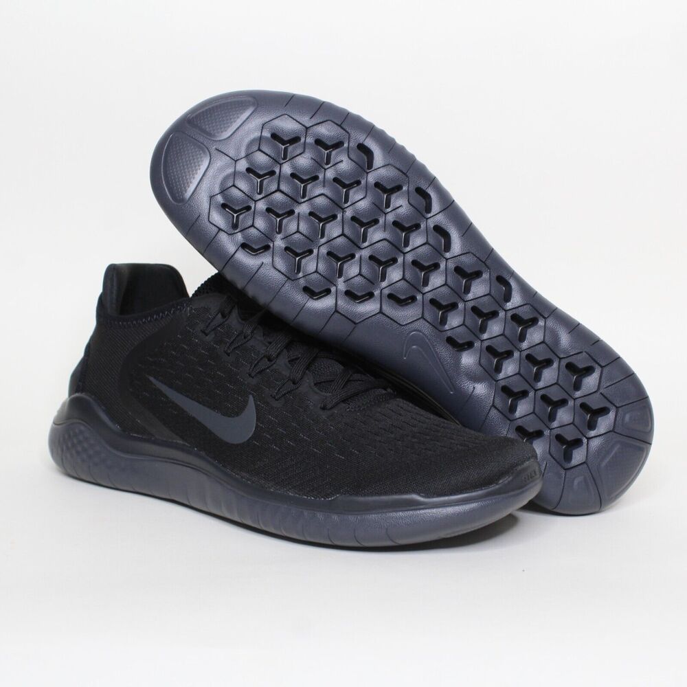 Nike Men's Free Run 2018 Black Anthracite Running Shoes 942836-002 Size 7.5 New - Picture 5 of 6
